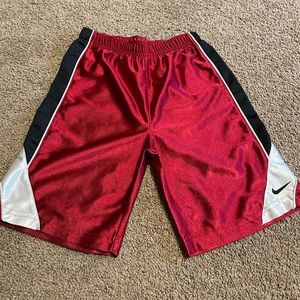 Nike Boys Red Athletic Shorts